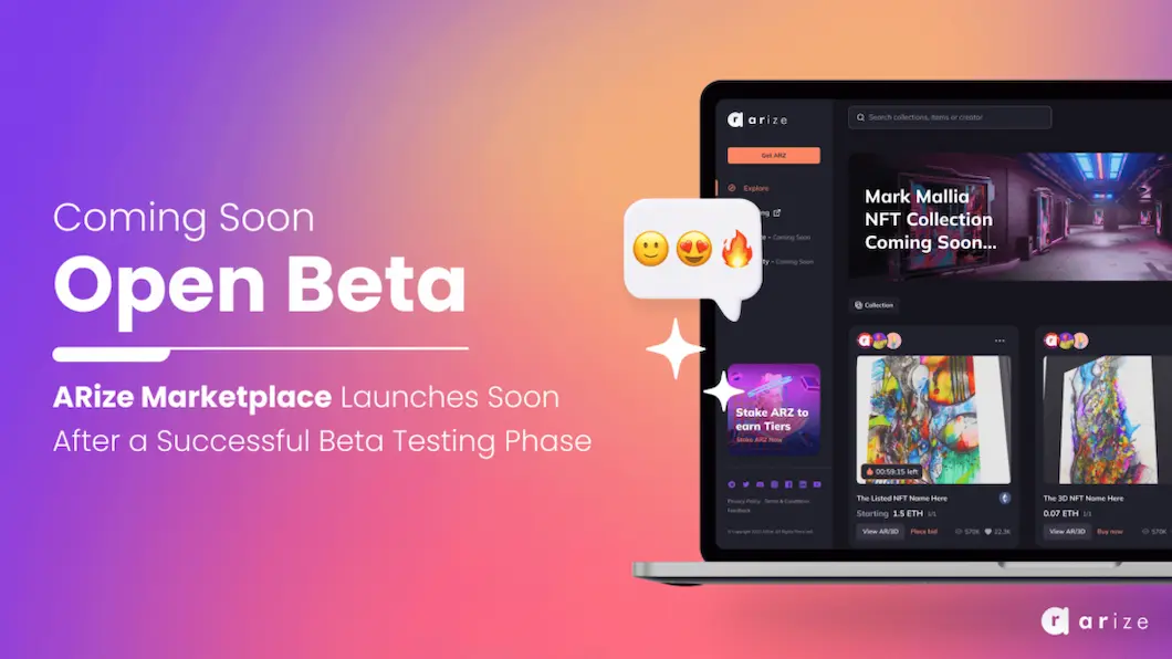 Read more about the article 3D NFT Marketplace’s beta testing Ends Today