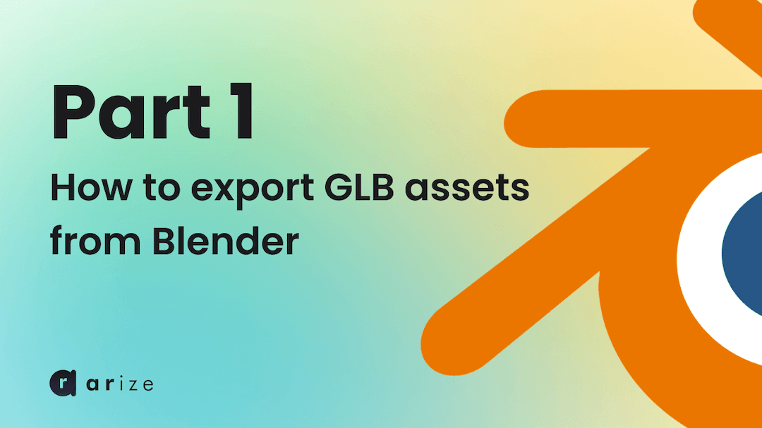 Lees meer over het artikel How to export GLB assets from Blender – Part 1