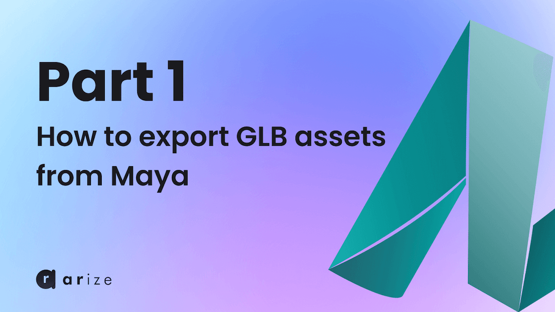 Lees meer over het artikel How to export GLB assets from Maya – Part 1